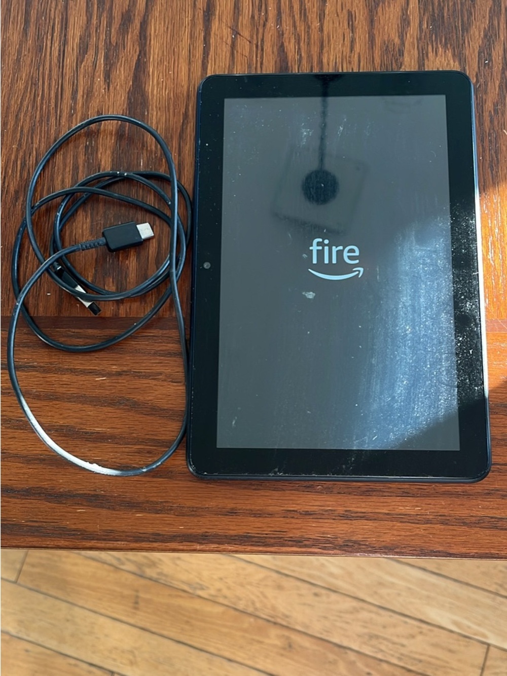 Amazon Fire Tablet in Black with Charging Cable